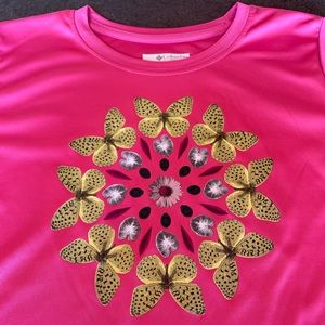 Columbia Girls Sz Medium Short Sleeve Shirt